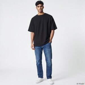 3x1 NYC M3 Slim Straight Jeans Mens 32 Woodlands Blue Denim M3SL10070